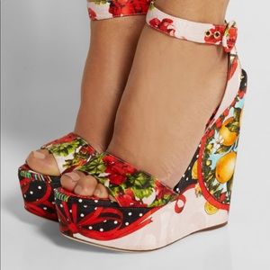 Dolce and Gabbana wedge sandal